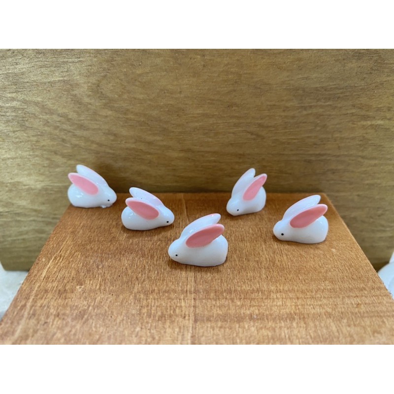 (Phụ Kiện) Thỏ Con Mini - Trang Trí Tiểu Cảnh