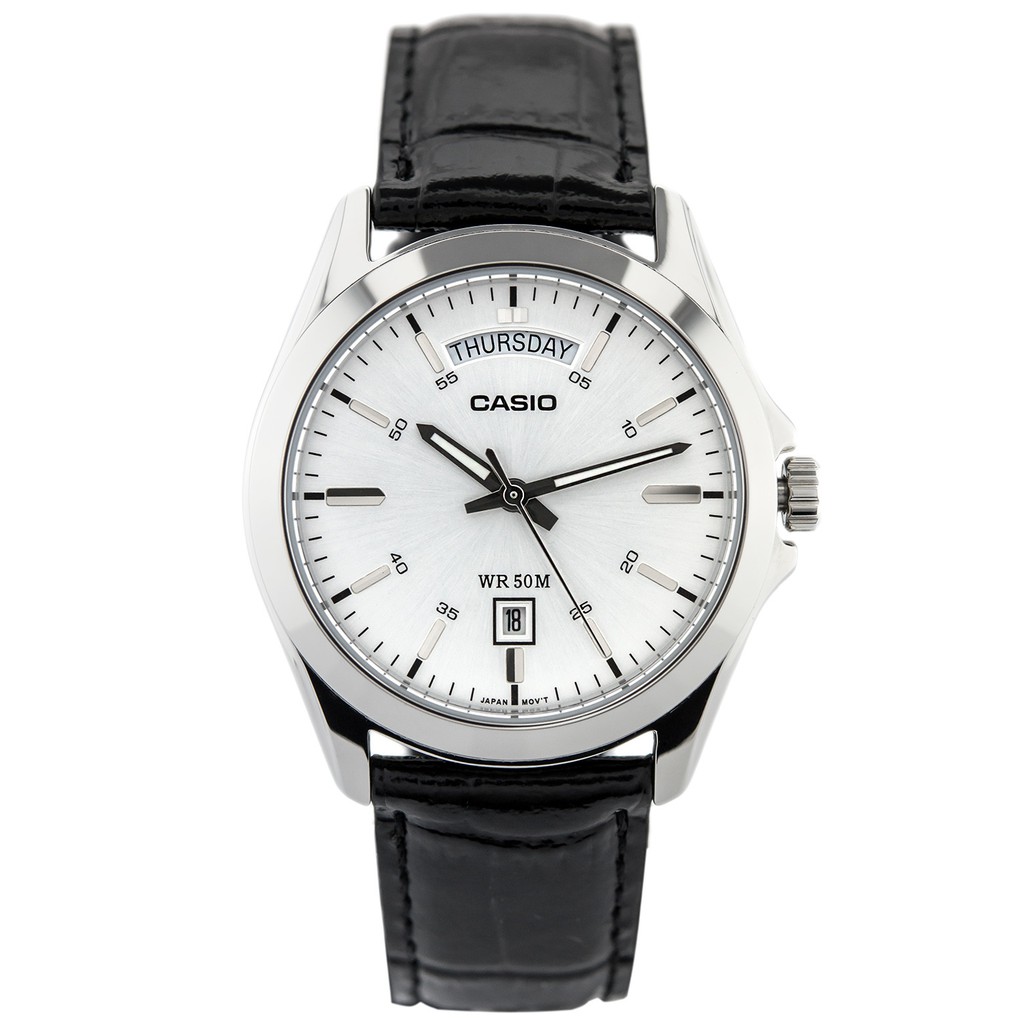 Đồng hồ nam dây da Casio Standard chính hãng Anh Khuê MTP-1370L-7AVDF