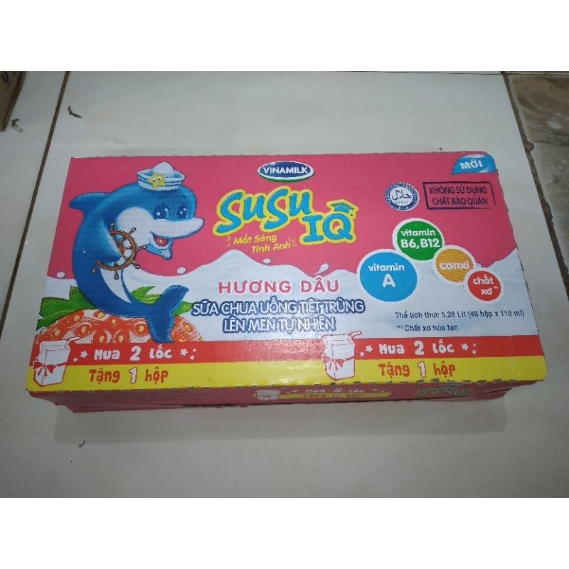 Thùng sữa Susu dâu Vinamilk 110ml