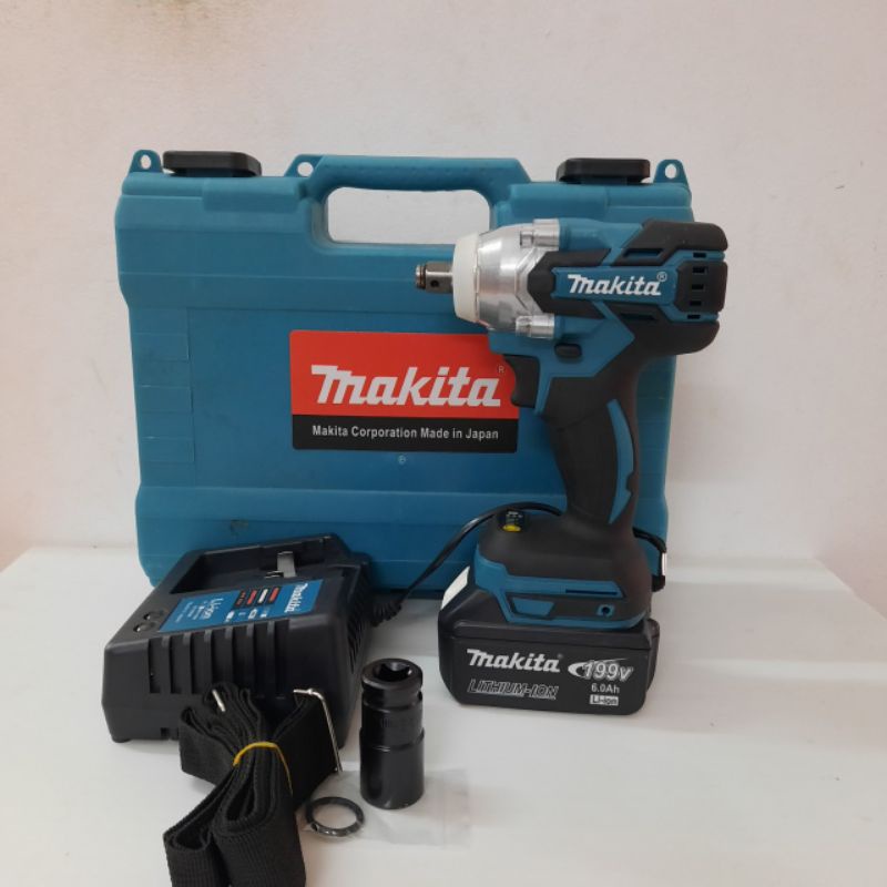 Máy siết bulong makita-199v không chổi than loại 1 pin
