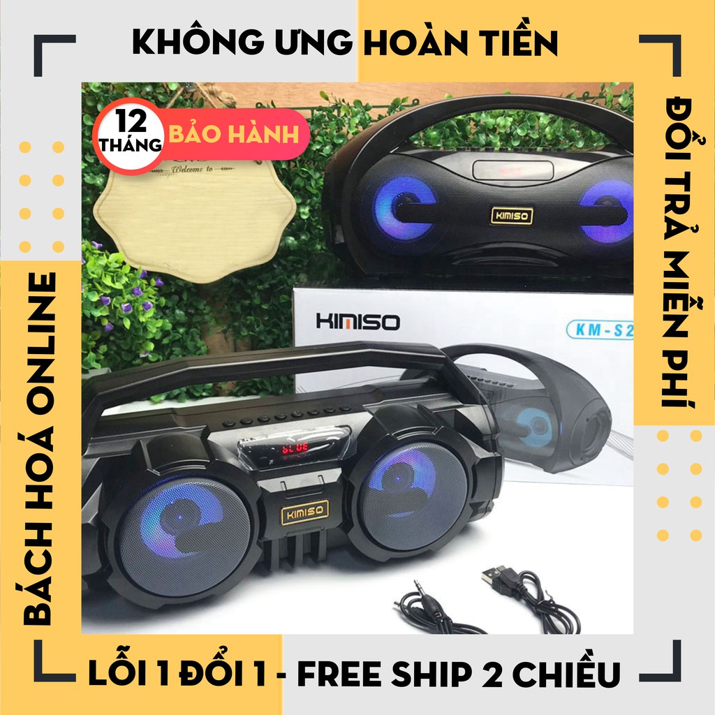 [Hàng Chính Hãng]Loa Bluetooth Karaoke Xách Tay KM-S1 S2 Kèm Mic Cao Cấp, loa blutooth karoke cao cấp- Bảo Hành 12 tháng