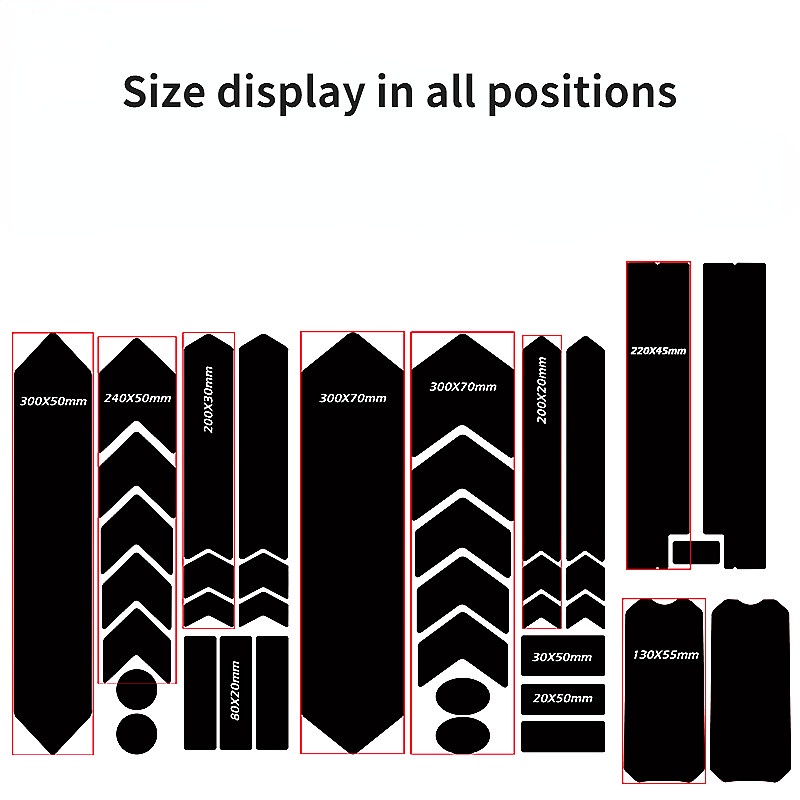 1 Bộ Đề Can Dán Chống Trầy Xước Bảo Vệ Xe Đạp Leo Núi