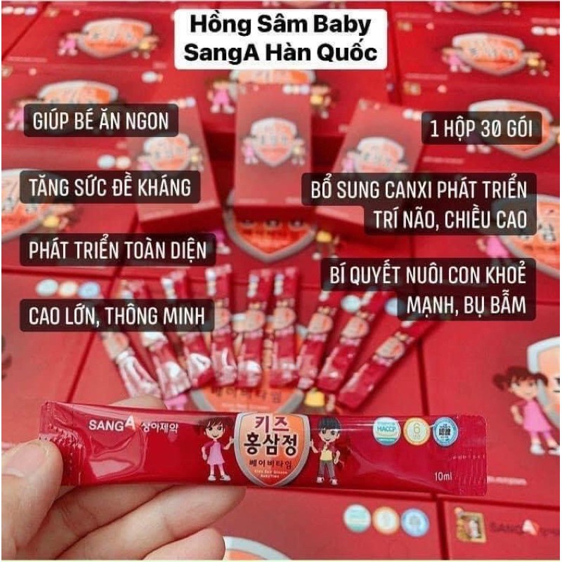 Hồng Sâm Baby Sanga Hàn Quốc, Nước Hồng Sâm Sanga Hàn Quốc Chính Hãng