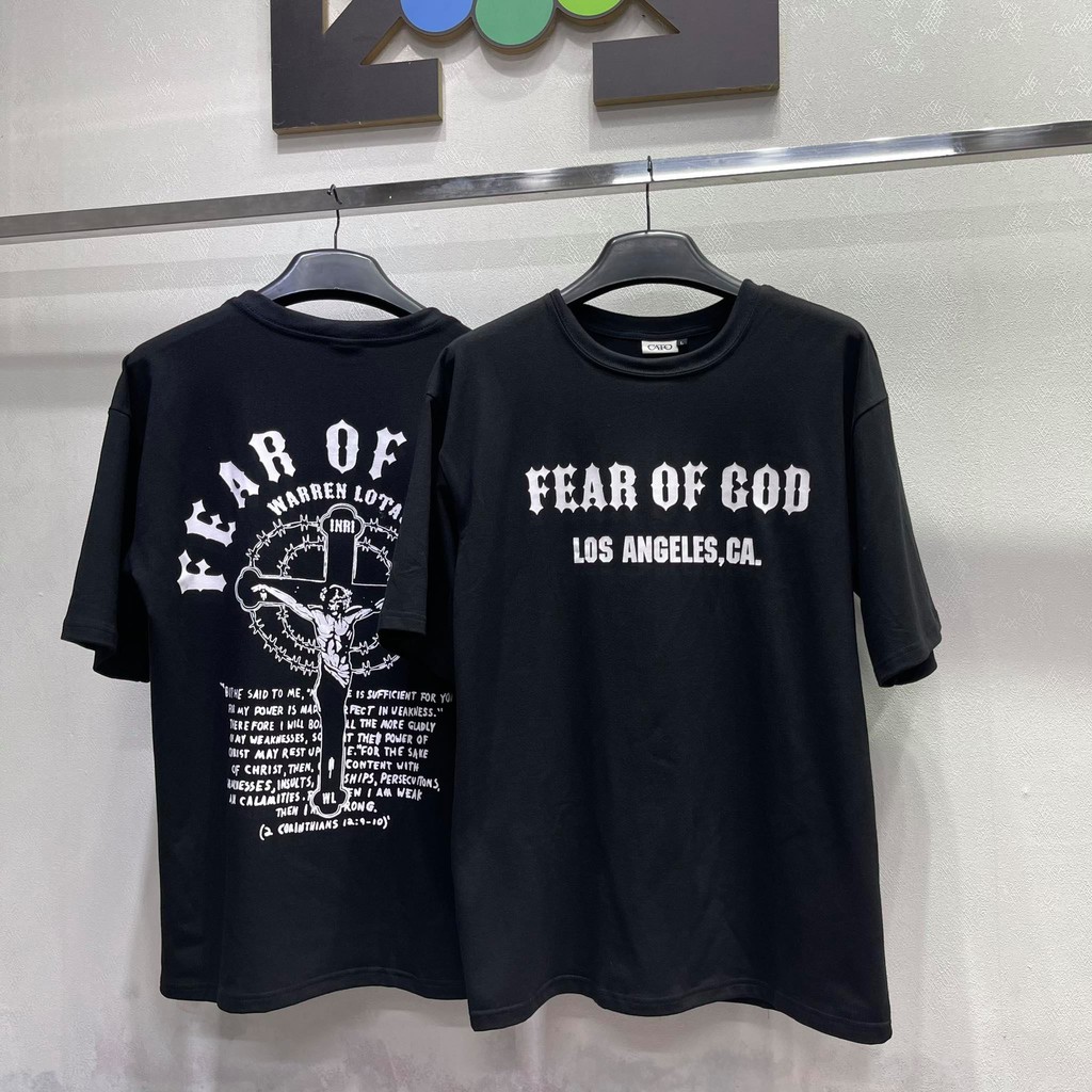 Áo thun Áo tee FOG Fear of God NBA Jesu unisex