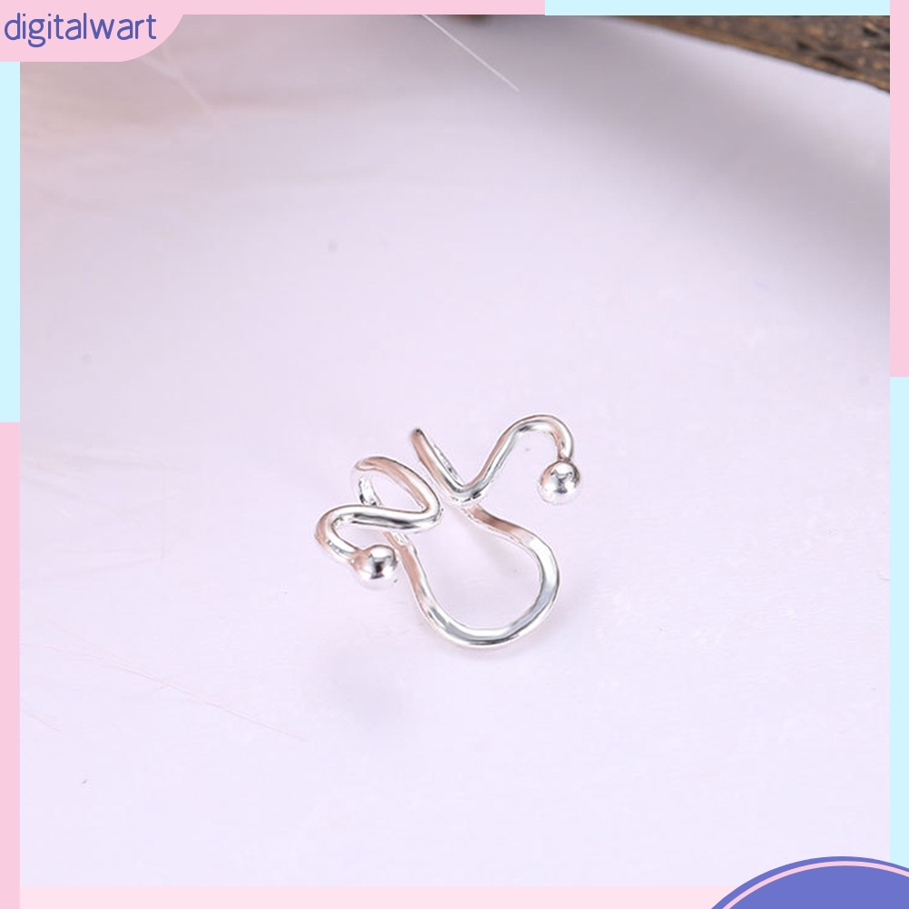 Khuyên Kẹp Vành Tai Kiểu Dáng Đơn Giản Thanh Lịch Dành Cho Nữ