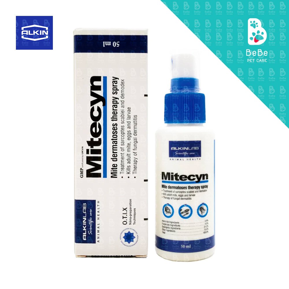 ALKIN MITECYN Giải Quyết Ve Rận Cho Chó Mèo 50ml