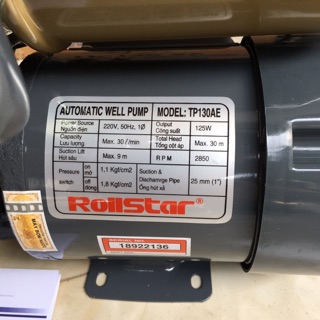 Bơm tăng áp ROLLSTAR TP-130 AE