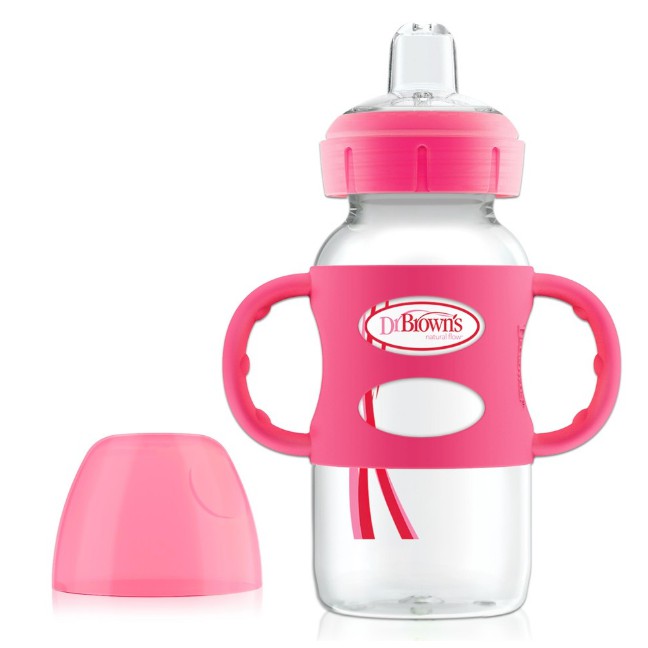 [HÀNG CHÍNH HÃNG] Bình sữa hai tay cầm cổ rộng Dr.Brown's Option Plus Sippy 270ml-nhựa PP