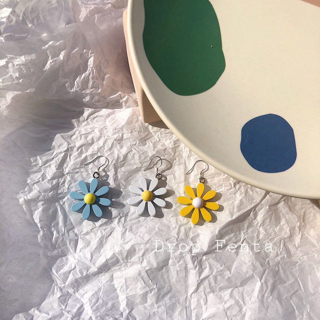 Khuyên tai hình hoa cúc dễ thương A566