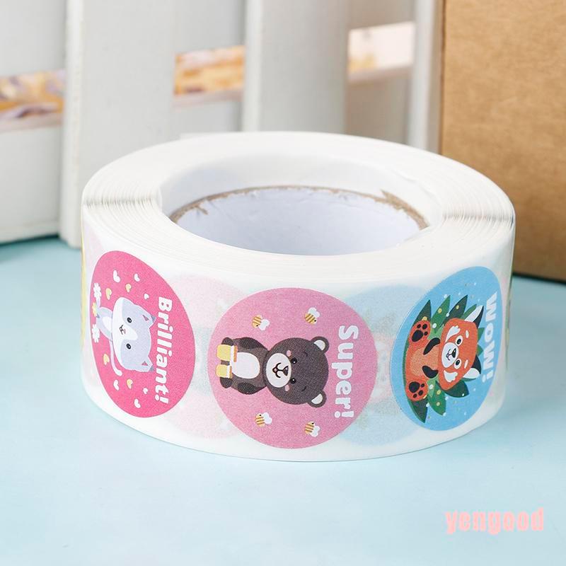 Bộ 500 Miếng Dán Hình Động Vật Dễ Thương Cho Học Sinh