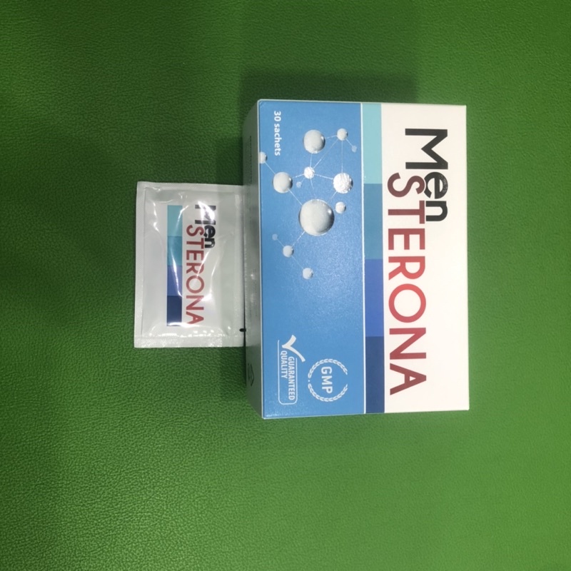 Mensterona cải thiện sinh lý, tăng chất lượng tinh trùng. Men Sterona bổ tinh trùng, tăng khả năng thụ thai Hộp 30 gói