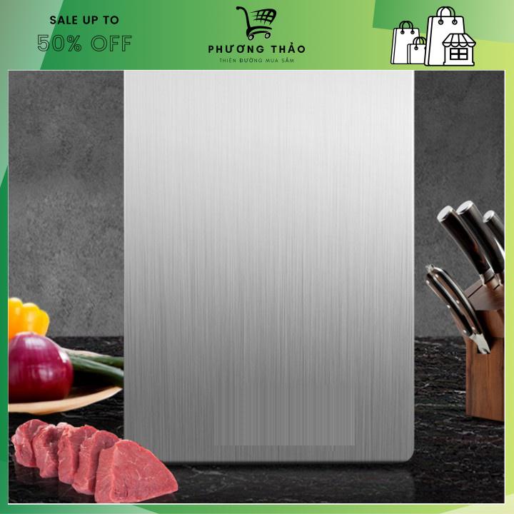 THỚT INOX 304 CAO CẤP SIZE LỚN 24x34 CM KHÁNG KHUẨN CƯỜNG LỰC SIÊU RẺ GIÁ TỐT