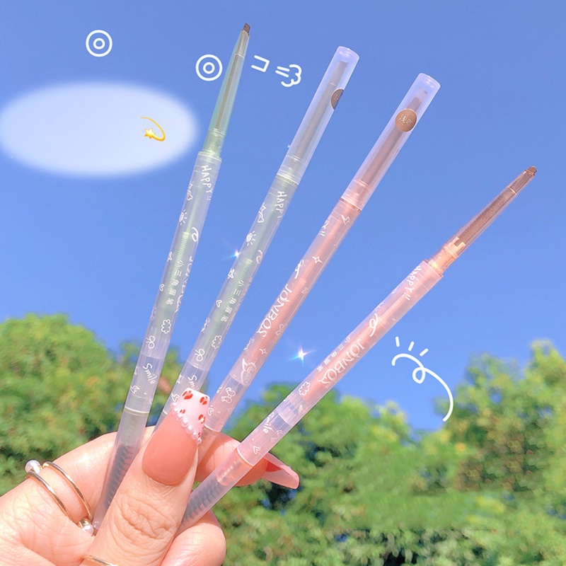 Bút Chì Kẻ Lông Mày Hai Đầu Tam Giác Nhỏ Tự Nhiên Bền Màu Kháng Nước Chống Mồ Hôi Không Phai Màu
