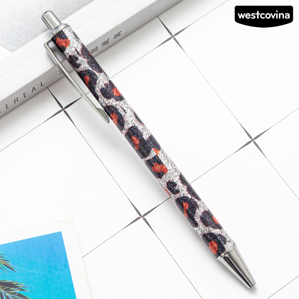 [Hot]✍Bút Bi 1.0mm Họa Tiết Da Báo