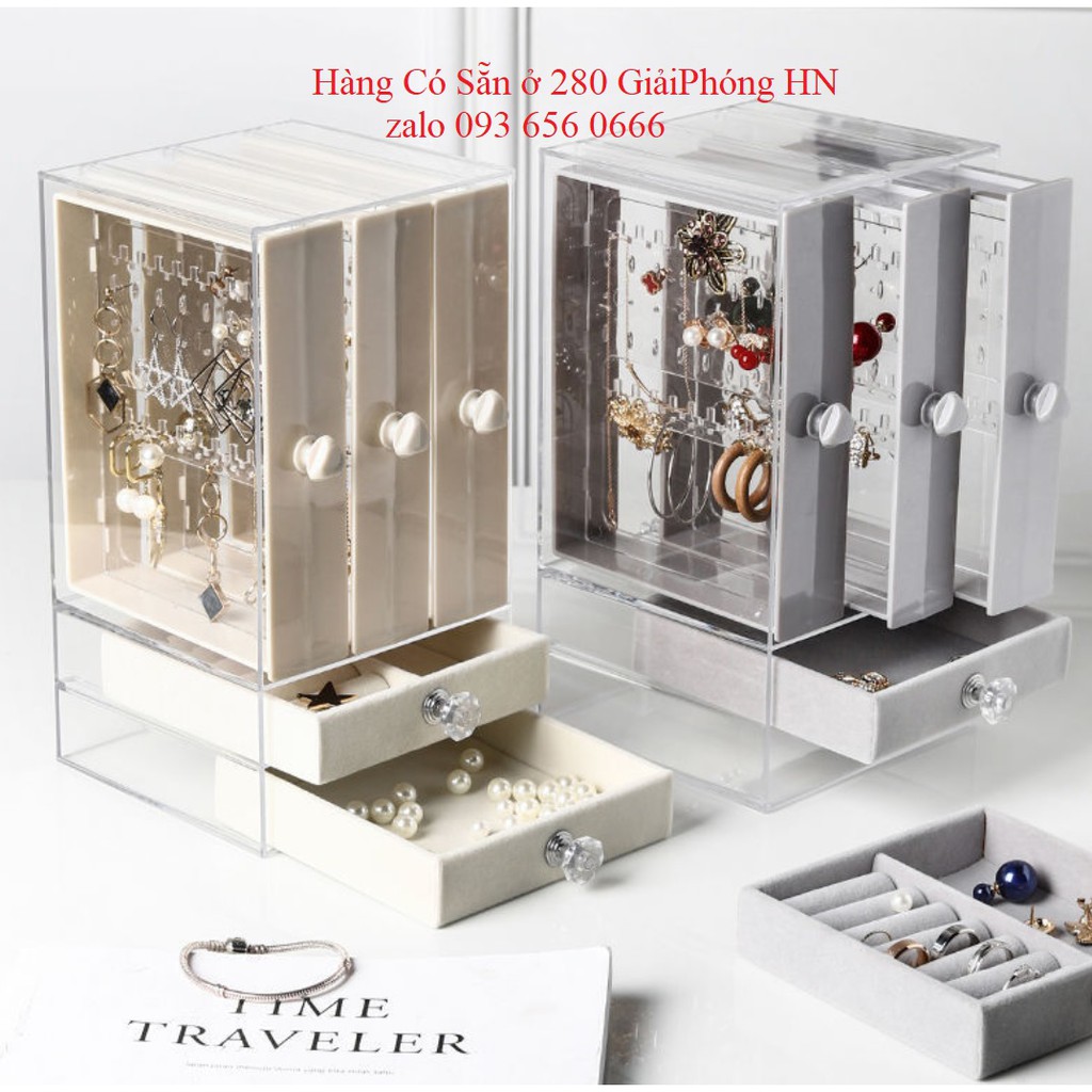 Tủ Treo Bông Tai Trang Sức Trong Suốt - Giá trưng bày khuyên, trang sức mica Acrylic cao cấp