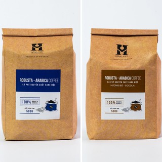 Cà phê Robusta và Arabica 500gr - Nông sản sạch Bazan