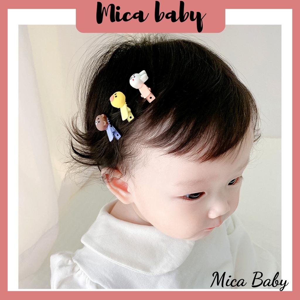 Set kẹp tóc, thun cột tóc cho bé hình động vật nhỏ dễ thương Mica baby KT18