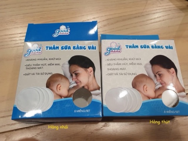 [lẻ miếng] Miếng lót thấm sữa bằng vải Goodmama giặt được