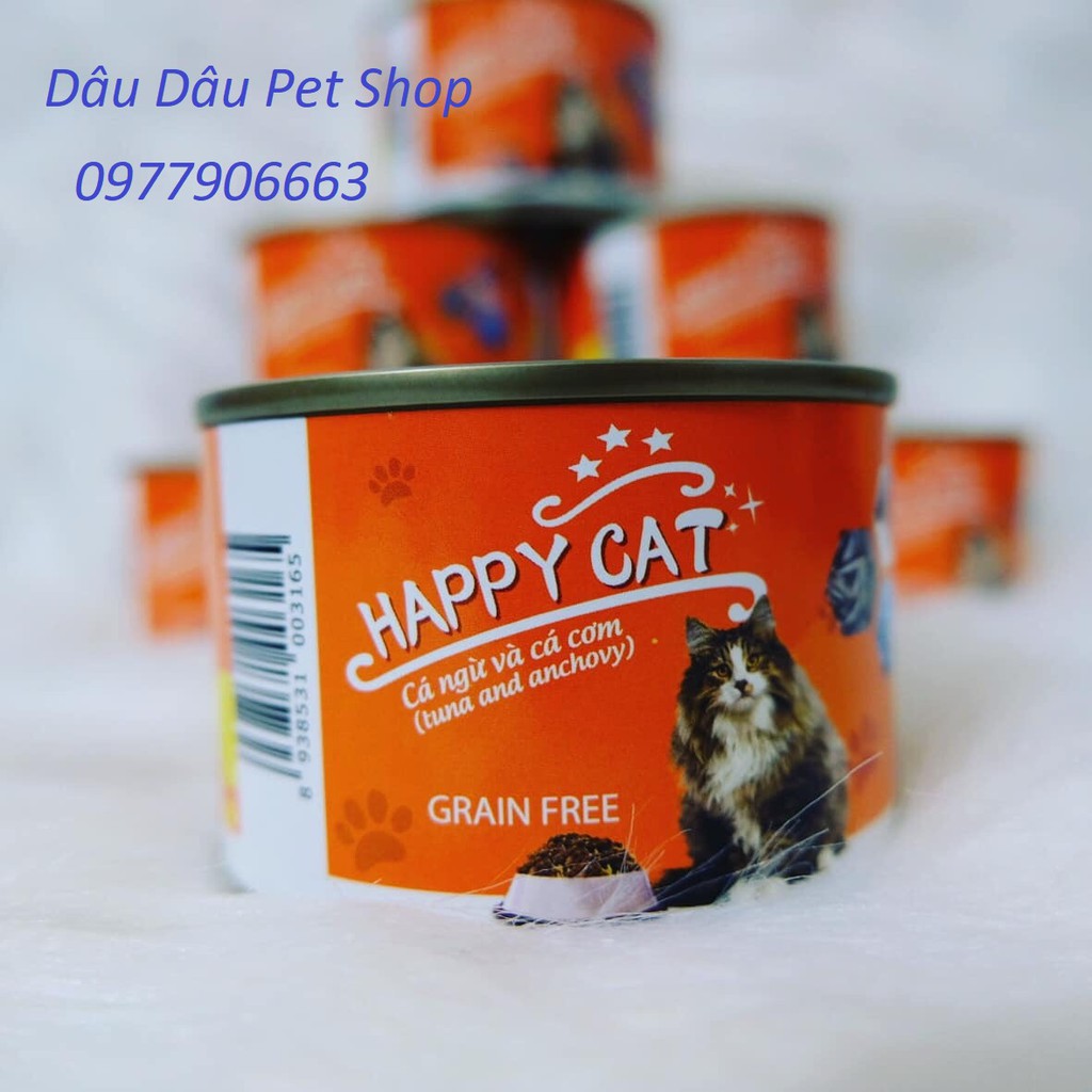 (đổ sỉ)Pate cho mèo happy cat