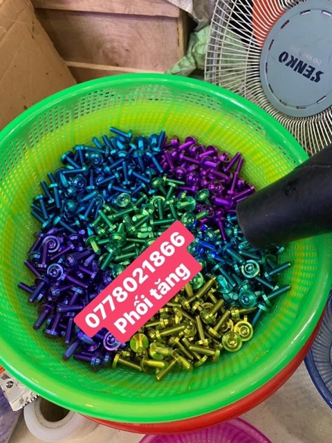 Ốc titanium GR5 6 li 10 15 20 25 30 35 40 45 50 đầu trụ