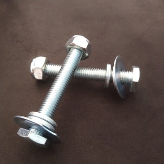 CẶP BU LÔNG BULON 10 LY 7CM KÈM 3 LONG ĐỀN CỨNG CÁP, BỀN BỈ DÙNG CHO BẠC ĐẠN VÕNG XẾP BÌNH MINH PHÚ