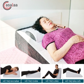 [KHUYẾN MẠI] Bộ Gối Chống Trào Ngược Dạ Dày Asalaa Cao Cấp, Bề Mặt Vân Mát Xa Thoáng Mát, Cải Thiện Tình Trạng Bị Nóng