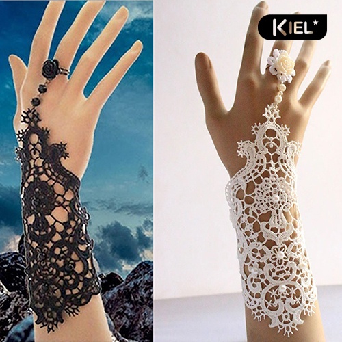 Kiel♥Nhẫn Đính Ngọc Trai Nhân Tạo Phong Cách Vintage