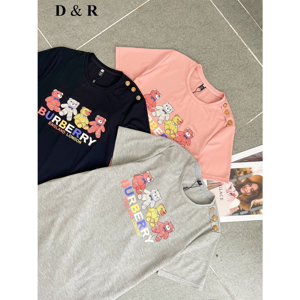 Đầm thun suông bigsize đuôi cá họa tiết BBR Quảng Châu cao cấp D&R Fashion D015