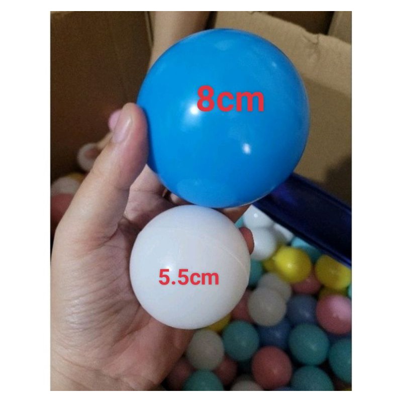 Bóng nhựa mềm Holla 5.5cm và 8cm (100 bóng,50 bóng,20 bóng)