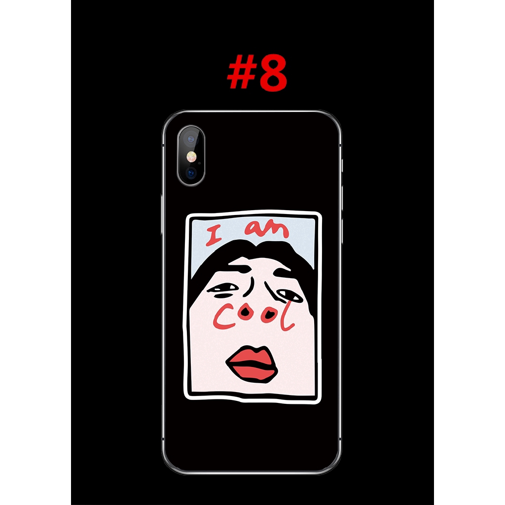 Ốp điện thoại TPU chống trượt hình Emoji cho iPhone X 8 7 6 6S Plus 5 5S SE