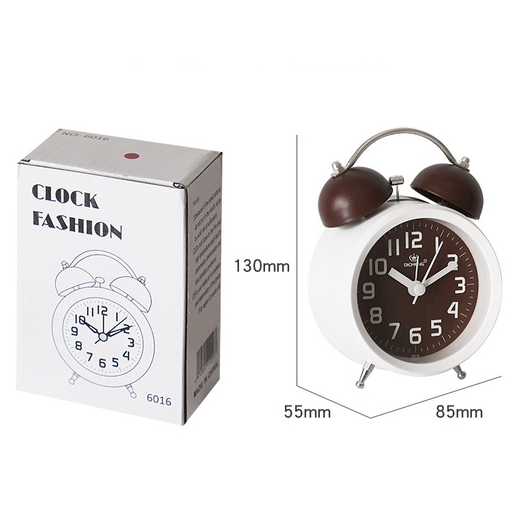 Đồng hồ báo thức để bàn  chuông reo cực lớn có thêm đèn ban đêm đồng hồ giá rẻ cho học sinh