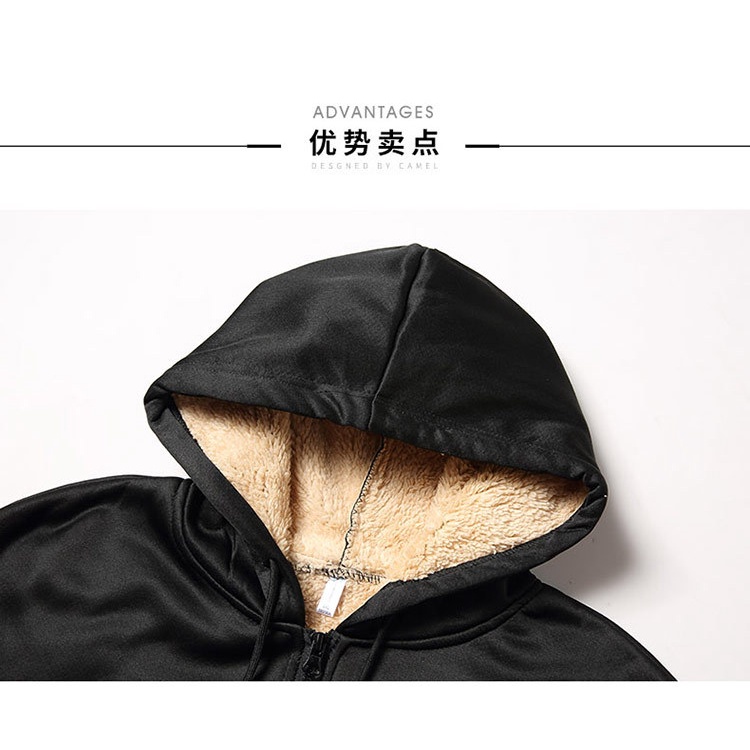 Áo nỉ nam from rộng dài tay hoodie có mũ lót lông dầy siêu ấm giữ nhiệt hàng Quảng Châu cao cấp