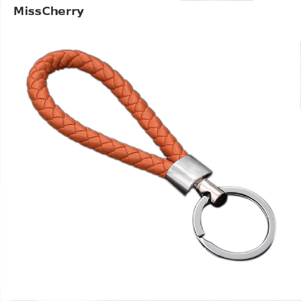 Móc chìa khóa dây da tùy chọn màu sắc thời trang