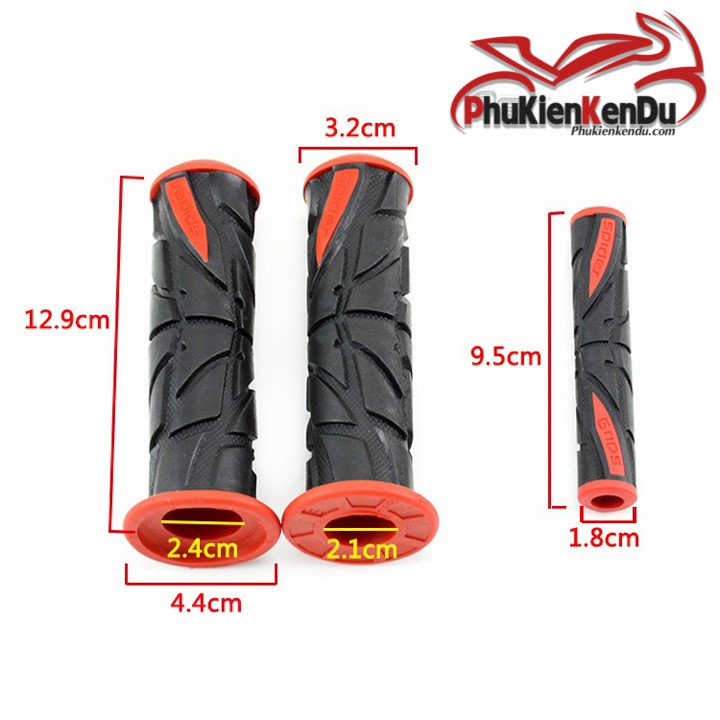TAY CẦM CAO SU SPIDER CHO XE MÁY MỘT CẶP