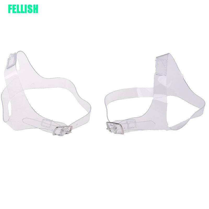 1 Cặp Dây Giày Cao Gót Trong Suốt Chống Trượt Có Khóa Gài