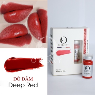 MỰC PHUN XĂM MÔI BÁM NHANH BONG ĐẬM O'BERRY NHẬP KHẨU ĐỘC QUYỀN HOA KỲ - MÀU ĐỎ ĐẬM