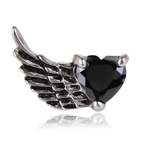 Bông Tai Nam Hình Cánh Titan Ko Đen TT 3380 - 1 Chiếc