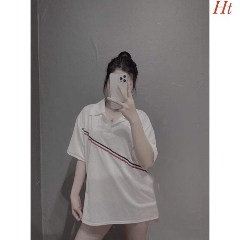 Áo polo sọc chéo THOM H2A866