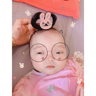 Kẹp tóc giả cây dừa cho bé iu