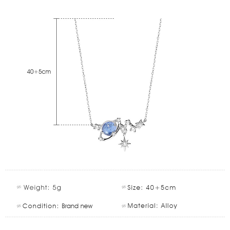 Dây chuyền thời trang kiểu mặt trăng và ngôi sao giản đơn sang trọng dành cho nữ