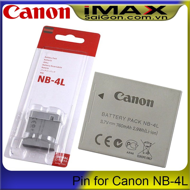 Pin thay thế pin máy ảnh Canon NB-4L