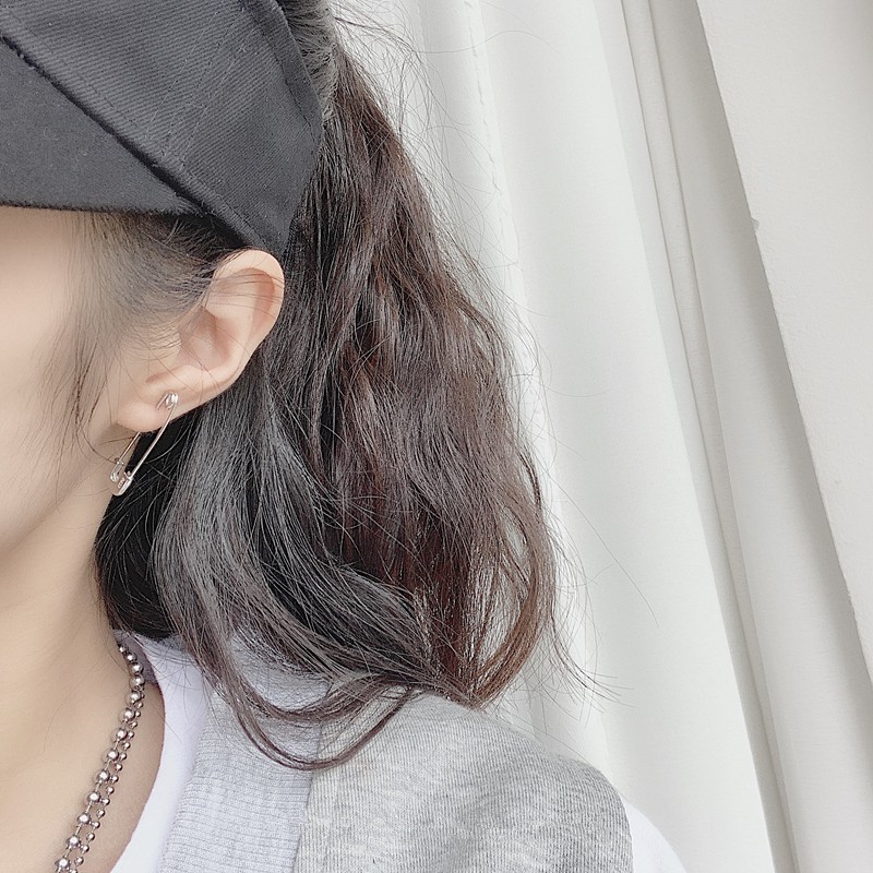 Khuyên Tai Bạc 925 Kiểu Dáng Đơn Giản Thiết Kế Sáng Tạo Thời Trang Cho Nam Và Nữ A719