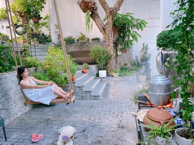 Xích đu gỗ nguyên tấm