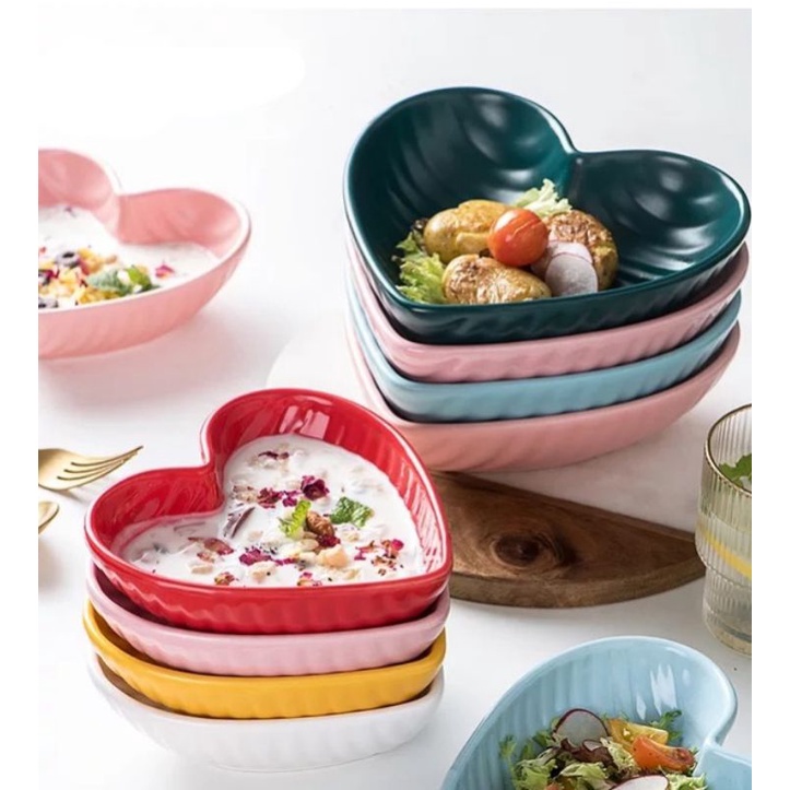 Bát tim sẵn 5 màu