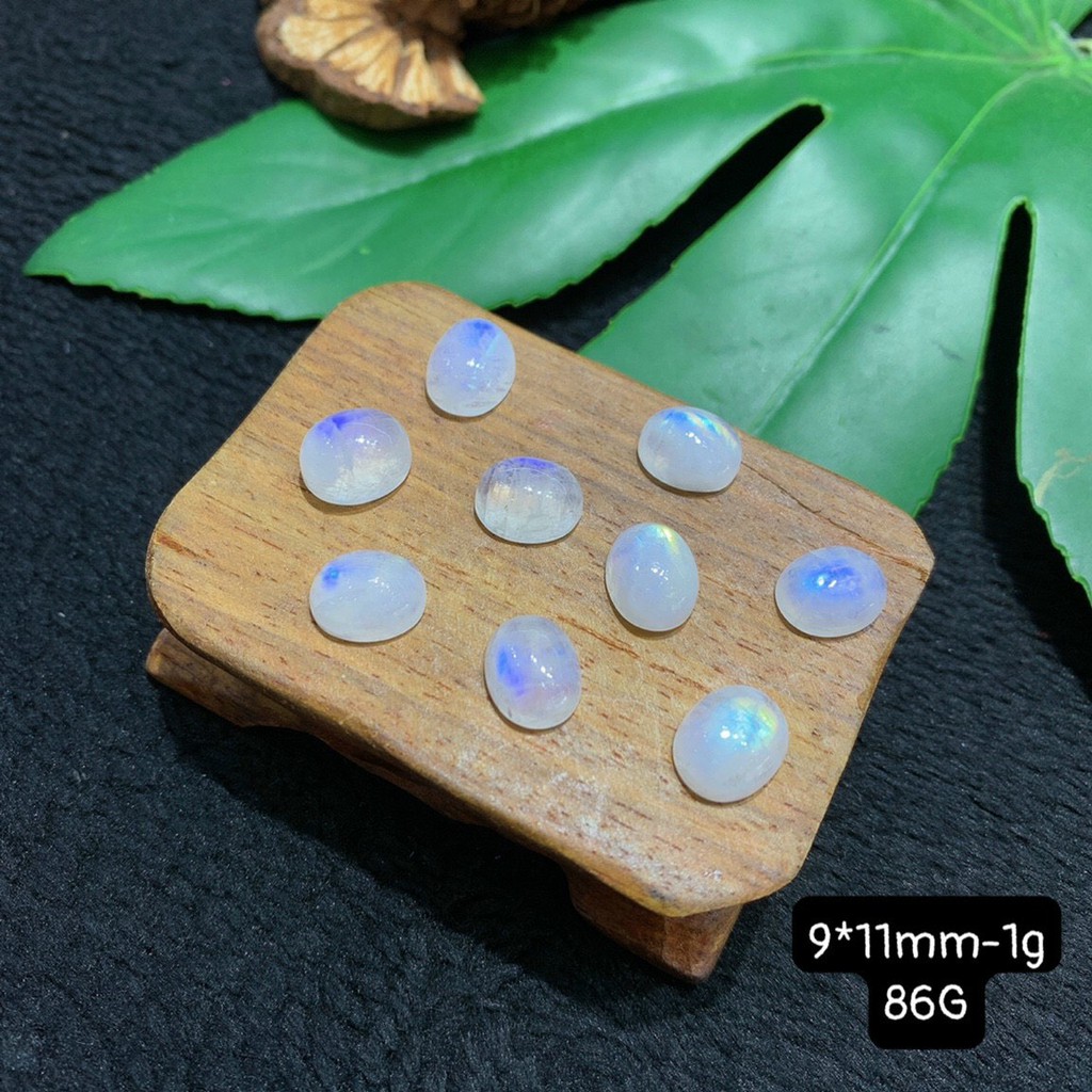 Mặt Đá Mặt Trăng Hình Tròn Hình Giọt Nước Size 7-9mm