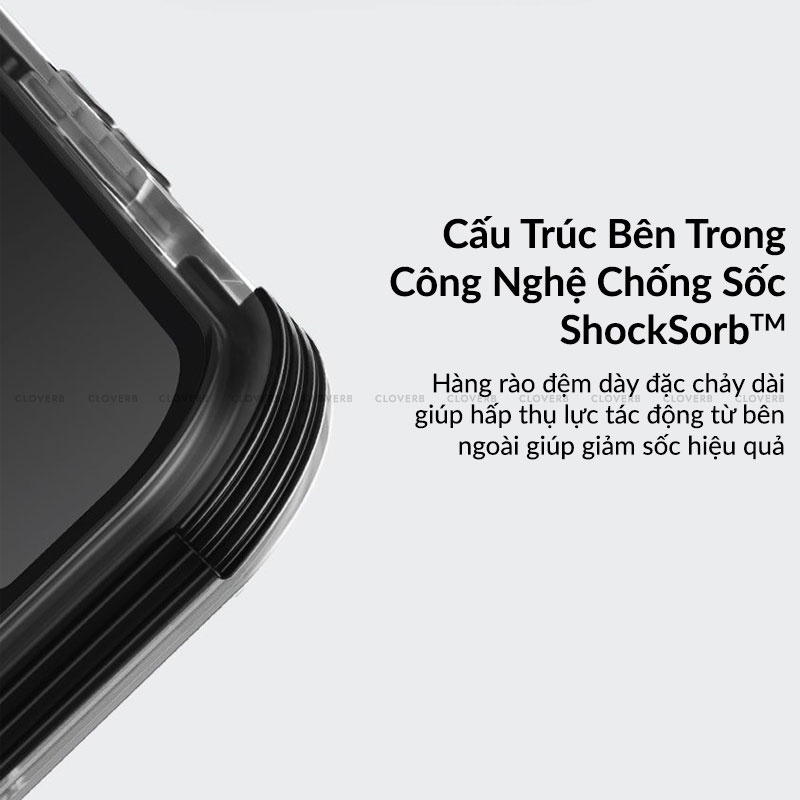 Ốp Lưng UNIQ Combat Series cho iP13/14 - Chống Sốc, Chống Rơi 4m, Trong Suốt, Siêu Mỏng Nhẹ và Bảo Vệ Camera