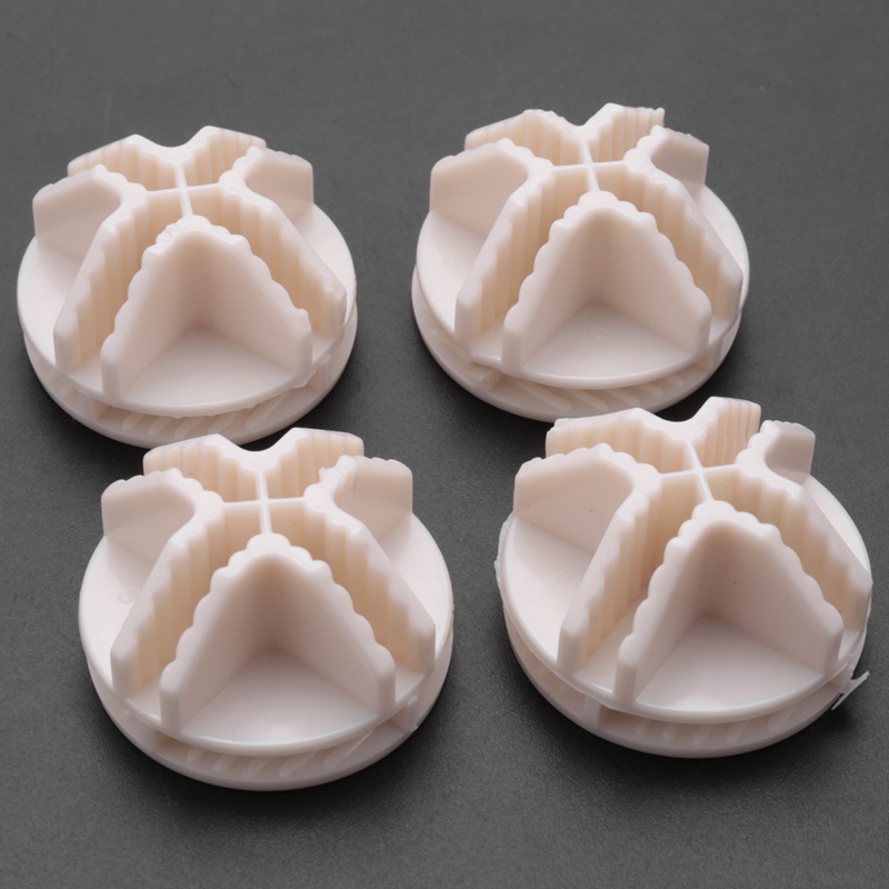 Set 20 Đầu Nối Dây Điện Hình Khối Lập Phương Bằng Abs Màu Trắng