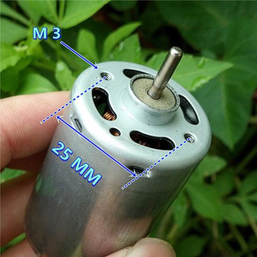 động cơ DC Mabuchi RS-545SH 3055 12-24V 7400-15000V/P 160g trục 3.17mm 2 đầu kde3480