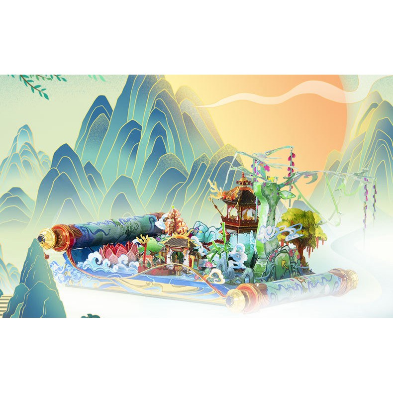 Mô hình lắp ghép kim loại 3d  Lộc Nguyên Tiên Cảnh