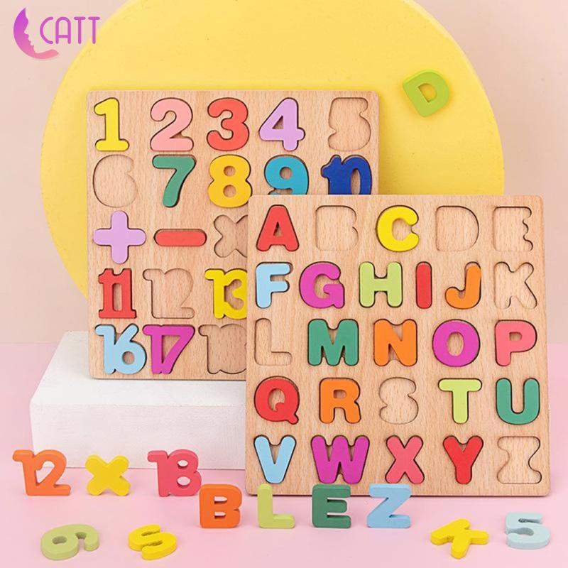 Bộ Đồ Chơi Xếp Hình Chữ Cái ABC Bằng Gỗ ABC 1 Cho Bé